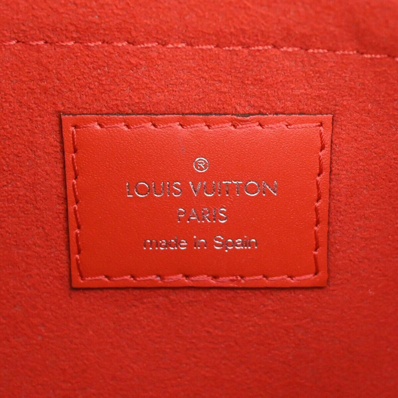 Louis Vuitton Neverfull Pouch Red Leather Wallet  (Pre-Owned)