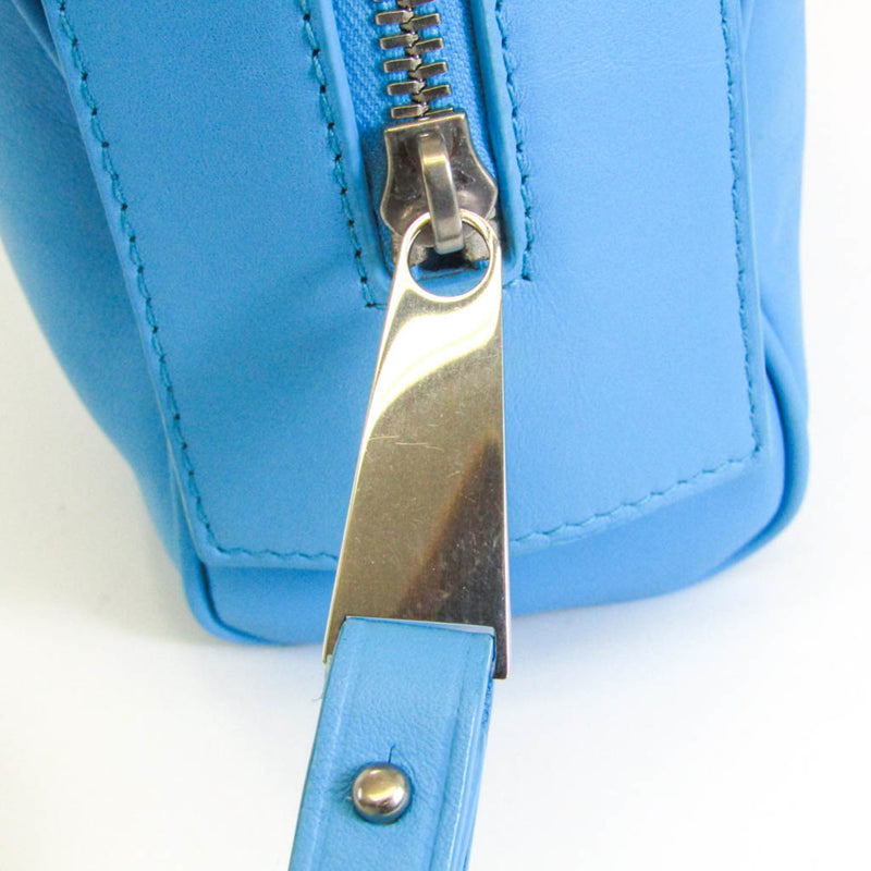 Bottega Veneta Blue Leather Clutch Bag (Pre-Owned)