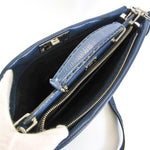 Fendi Selleria Navy Leather Shoulder Bag (Pre-Owned)