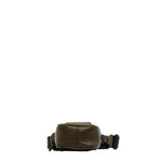 Bottega Veneta Intrecciato Khaki Leather Shopper Bag (Pre-Owned)