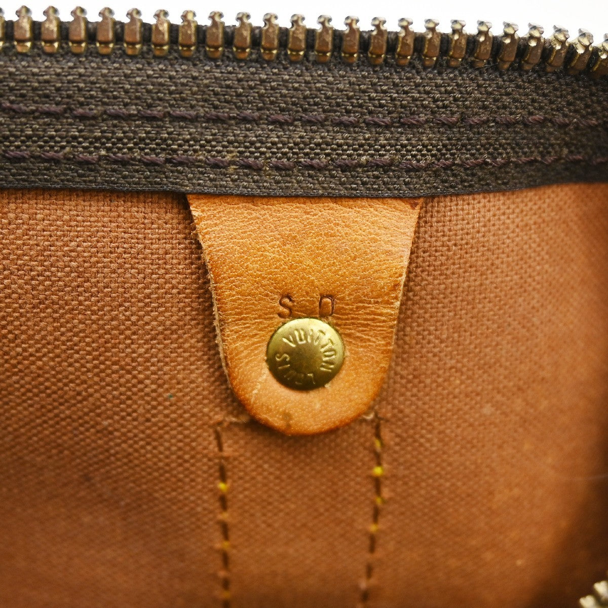 Louis Vuitton Keepall Monogram Brown Canvas Travel Bag Bag (Pre-Owned)