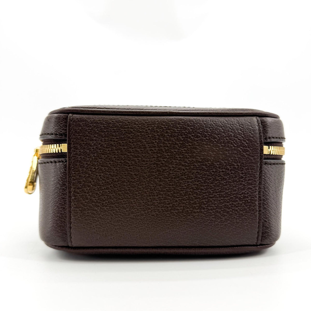 Gucci Ophidia Zip Around Top Handle Gg Coated Canvas With Leather Brown Canvas Handbag (Pre-Owned)