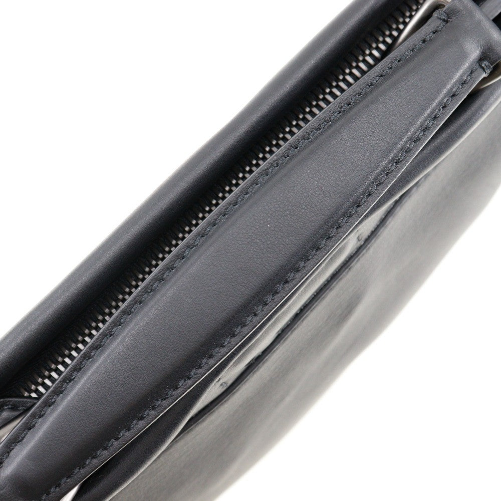 Fendi Peekaboo Iconic Fit Leather Black Leather Briefcase Bag (Pre-Owned)