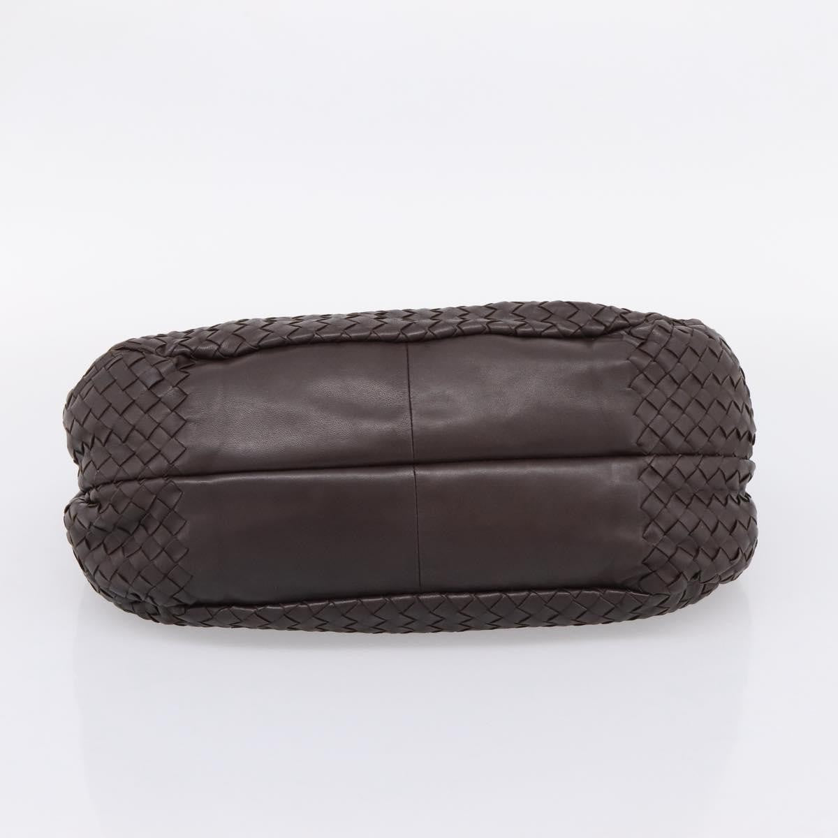 Bottega Veneta Campana Hobo Intrecciato Nappa Brown Leather Shoulder Bag Bag (Pre-Owned)