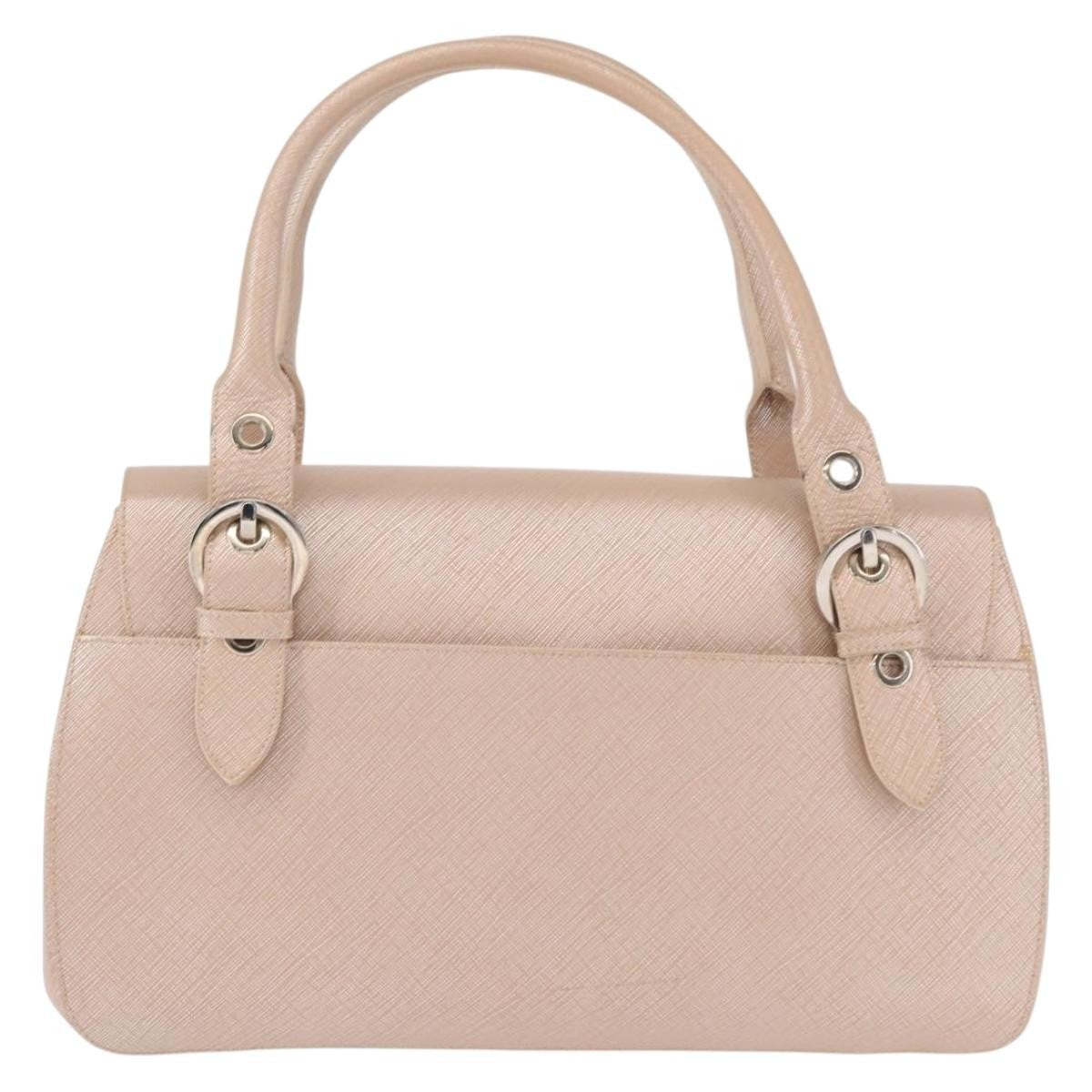 Salvatore Ferragamo Gancini Leather Pink Leather Shoulder Bag Bag (Pre-Owned)