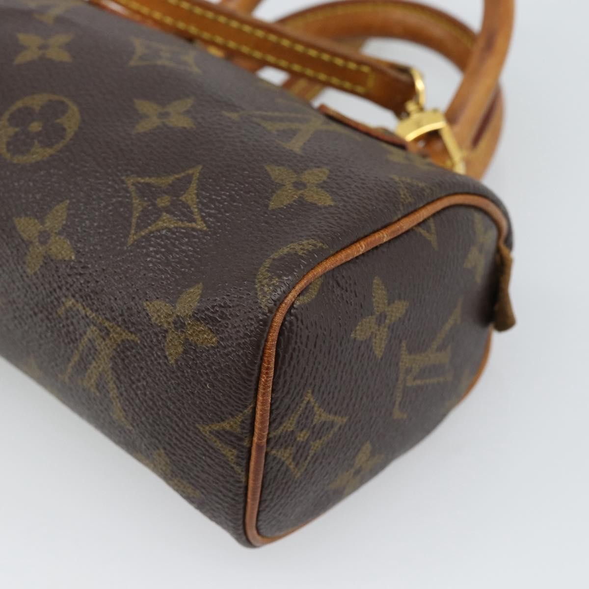 Louis Vuitton Speedy Mini Hl Monogram Canvas Brown Canvas Handbag (Pre-Owned)