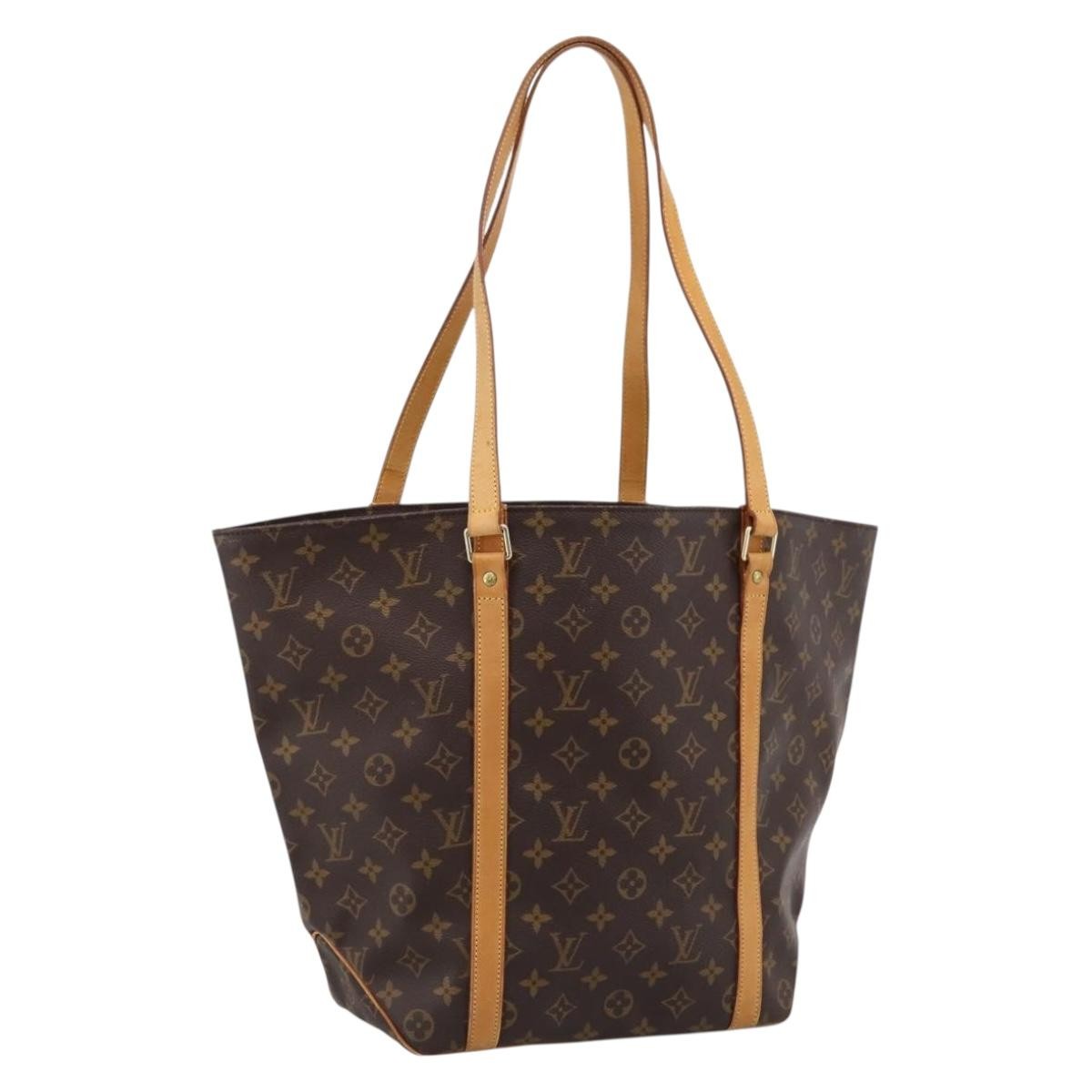 Louis Vuitton Shopping Sac Monogram Canvas Brown Canvas Handbag (Pre-Owned)