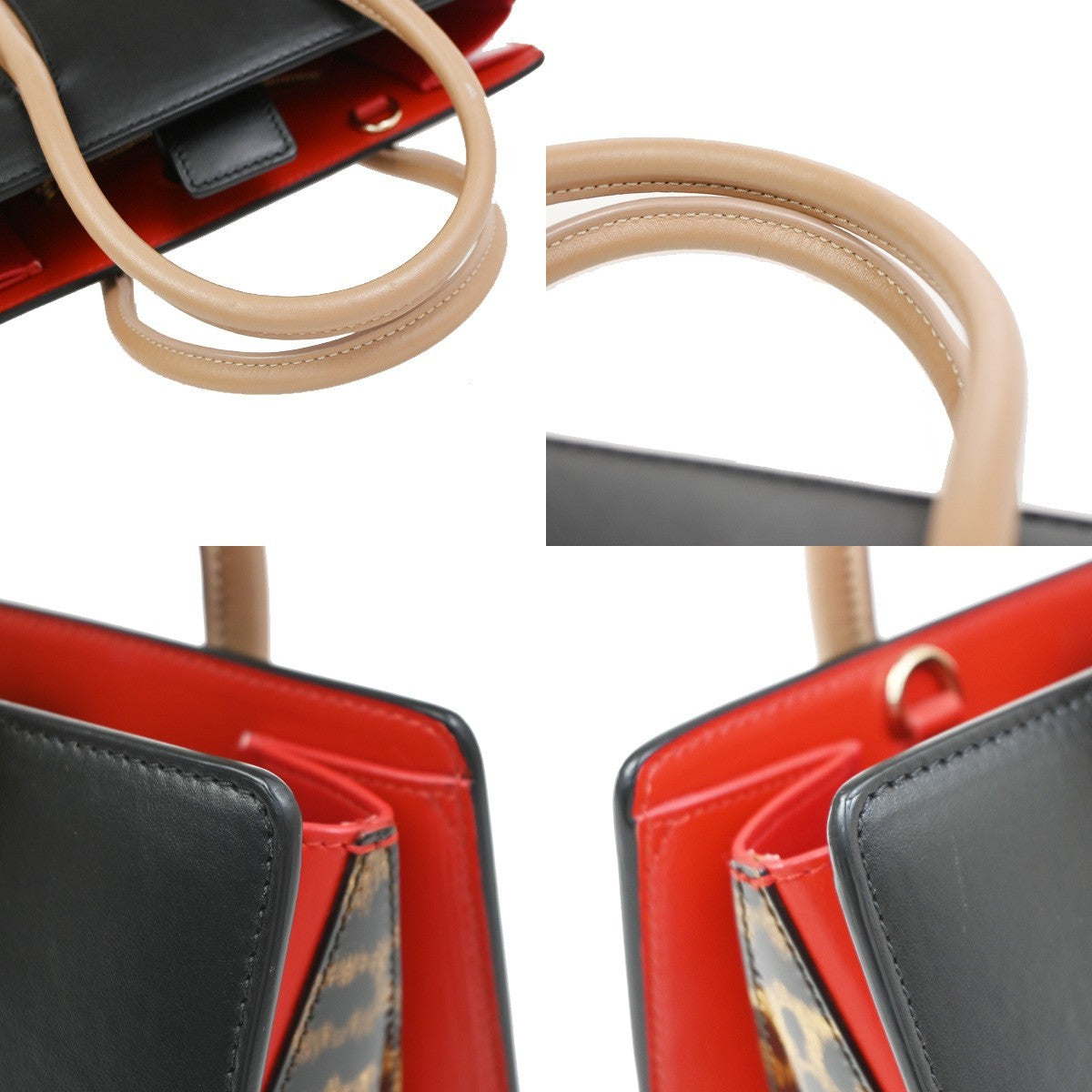 Christian Louboutin Paloma Tote Leather Black Patent_Leather Handbag (Pre-Owned)
