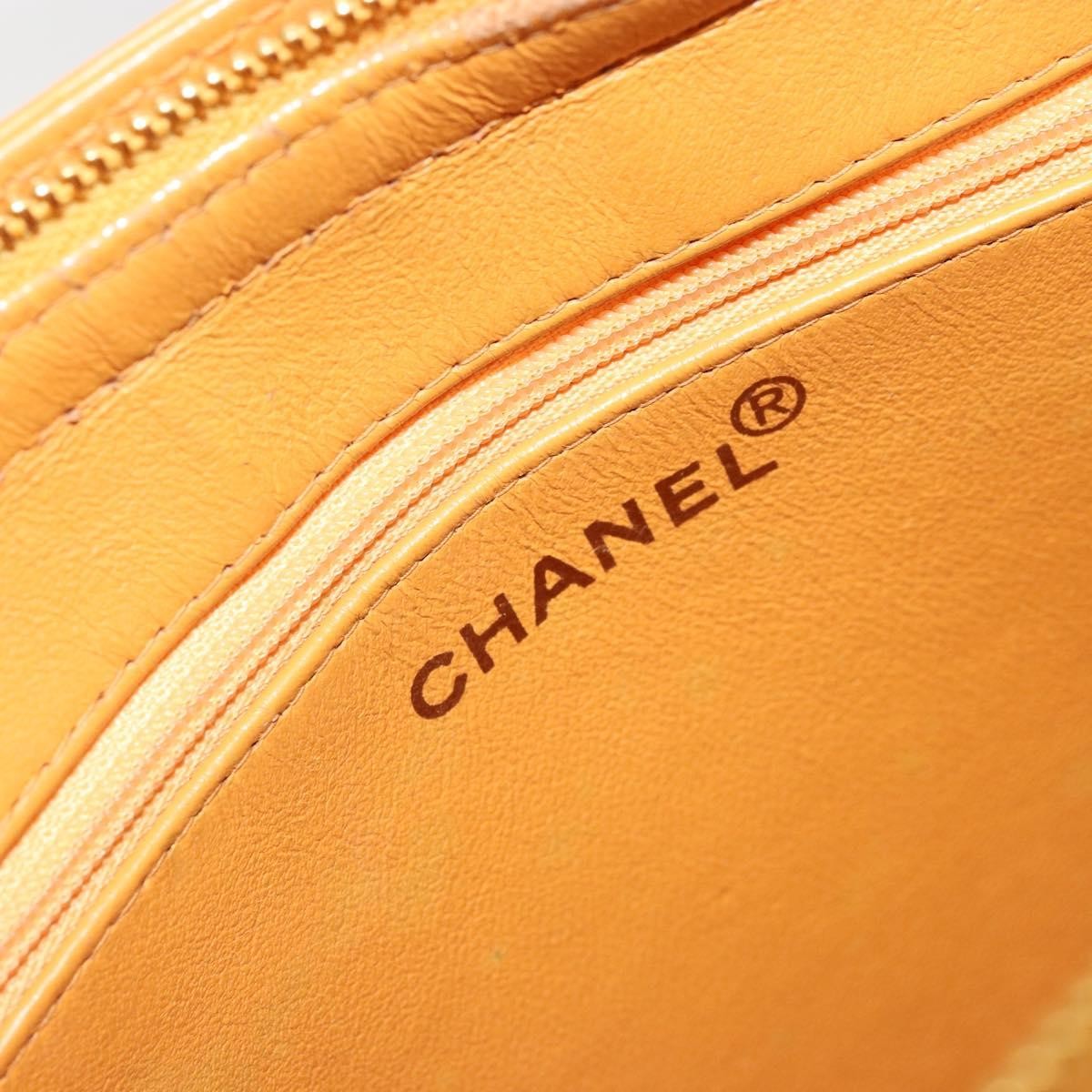 Chanel Vintage Logo Tote Leather Camel Leather Tote Bag Bag (Pre-Owned)