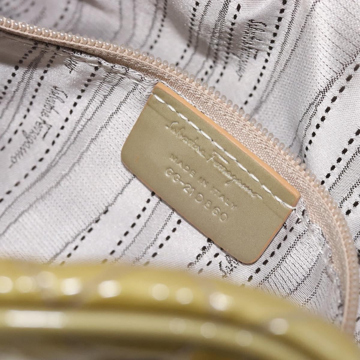 Salvatore Ferragamo Vala Patent Leather Green Patent_Leather Shoulder Bag Bag (Pre-Owned)
