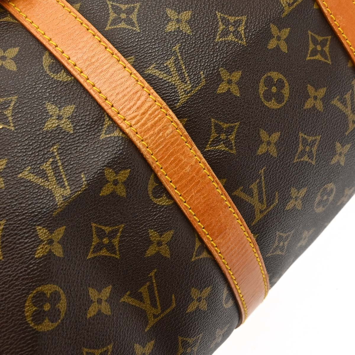 Louis Vuitton Keepall Canvas Brown Canvas Travel Bag Bag (Pre-Owned)