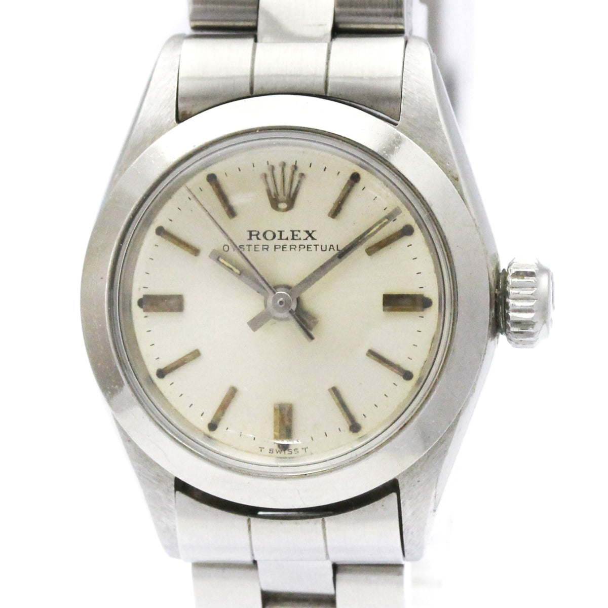 Rolex Oyster Perpetual Green Automatic Stainless Steel Watch (Pre-Owned)