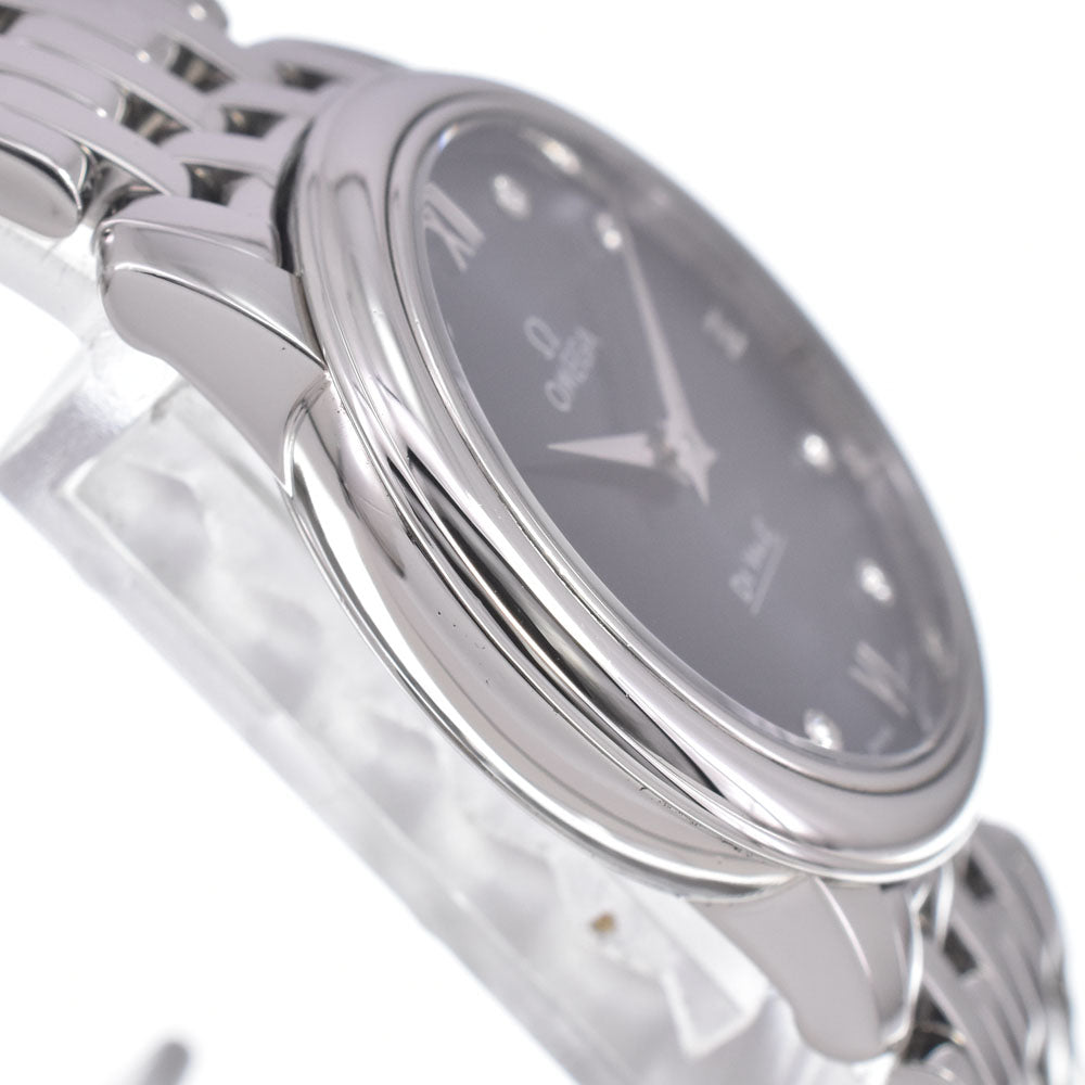 Omega De Ville Prestige Quartz Stainless Steel With Diamond Watch (Pre-Owned)