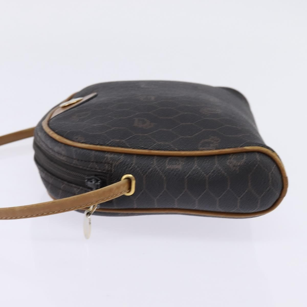 Christian Dior Vintage Honeycomb Canvas Black Canvas Bag (Pre-Owned)
