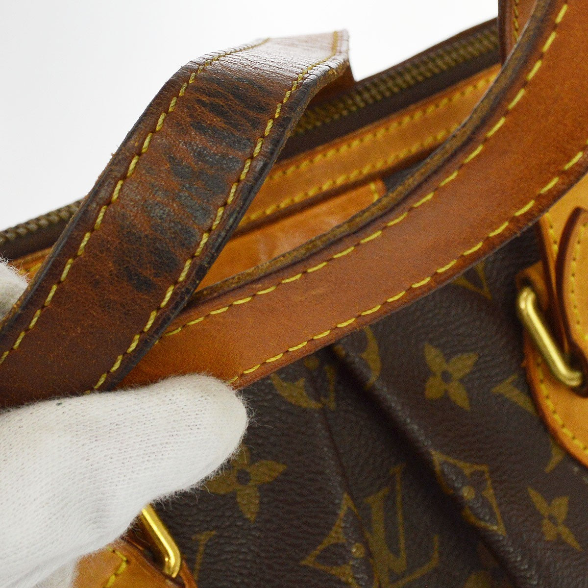 Louis Vuitton Palermo Monogram Canvas Brown Canvas Handbag (Pre-Owned)