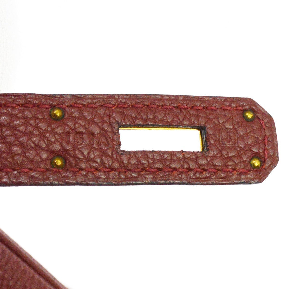 Hermes Birkin Red Togo With Gold Hardware Red Leather Handbag (Pre-Owned)
