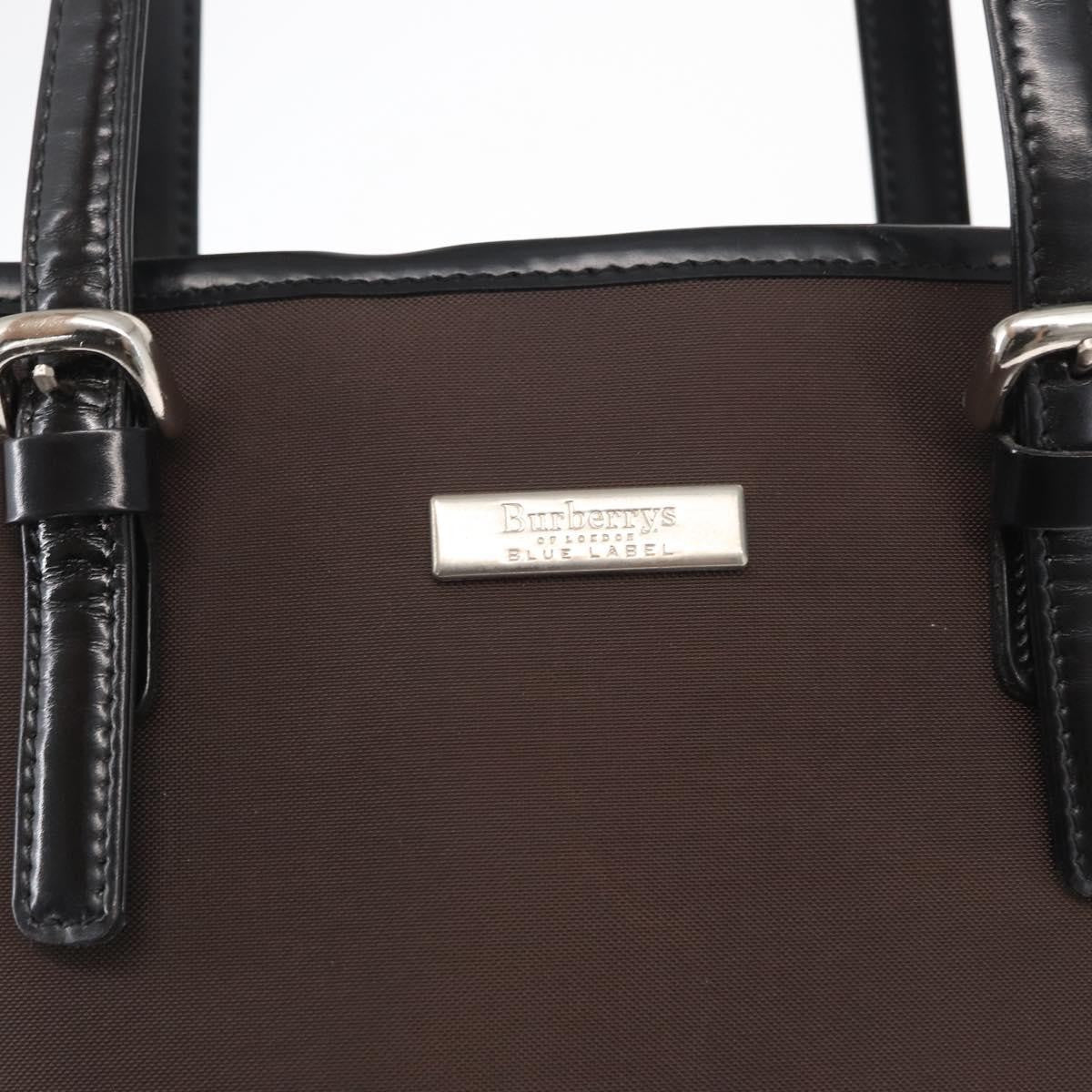 Burberry Blue Label Nylon Brown Nylon Tote Bag Bag (Pre-Owned)