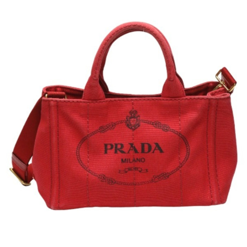 Prada Canapa Red Denim - Jeans Tote Bag (Pre-Owned)
