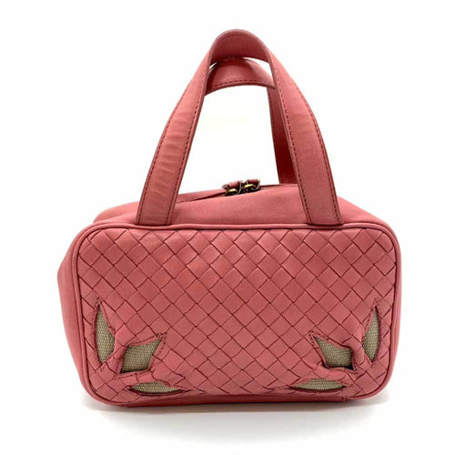 Bottega Veneta Intrecciato Pink Leather Handbag (Pre-Owned)
