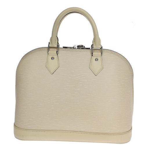 Louis Vuitton Alma Beige Leather Handbag (Pre-Owned)