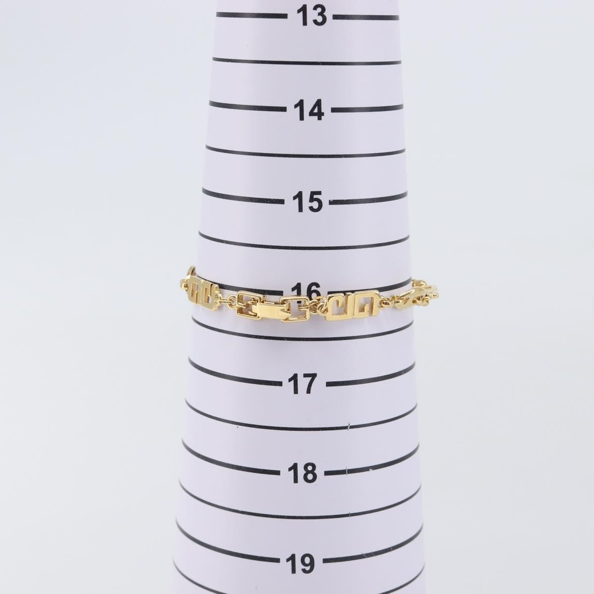 Givenchy Logo Metal Gold Metal Bracelet Jewelry (Pre-Owned)