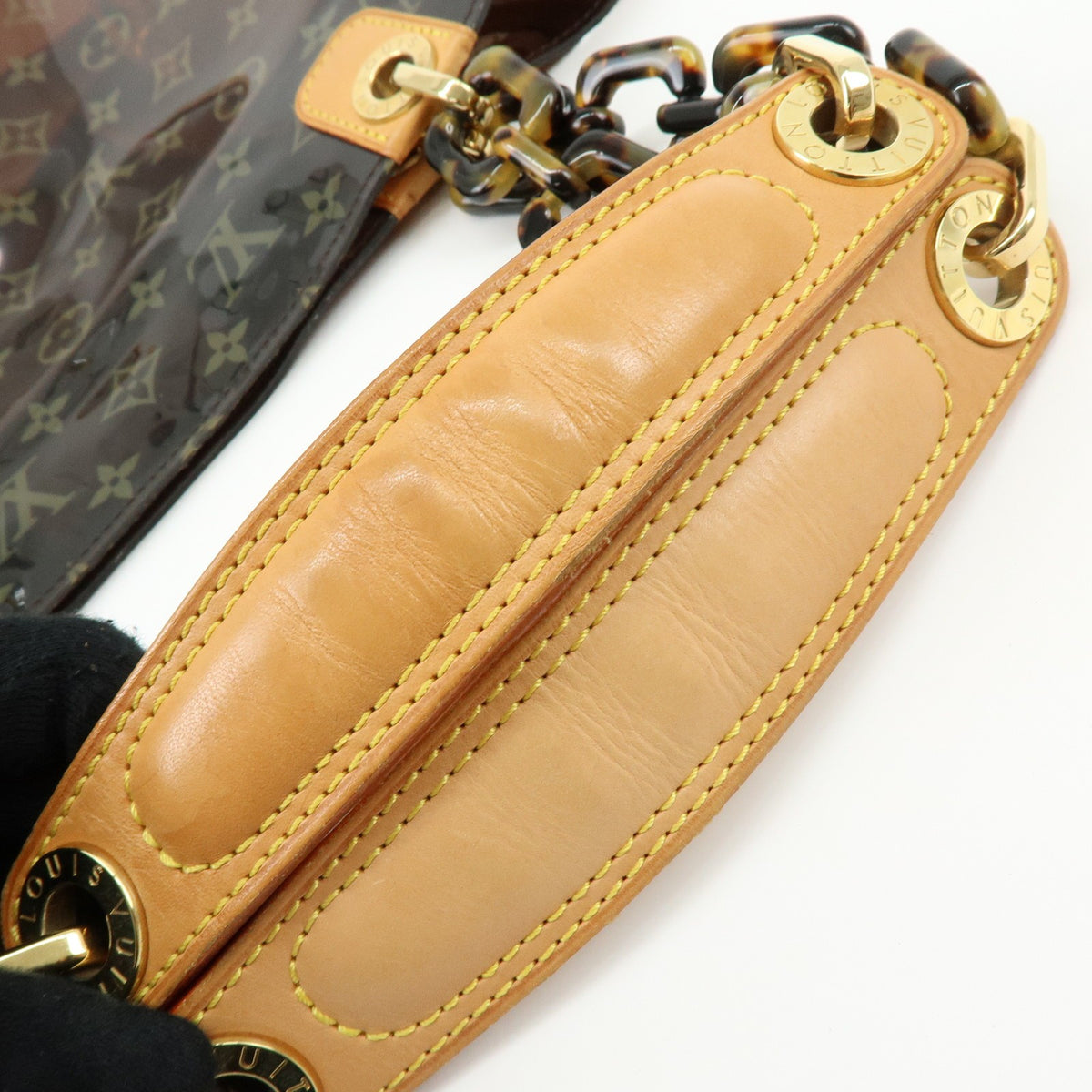 Louis Vuitton Sac Ambre Monogram Vinyl Brown Plastic Handbag (Pre-Owned)