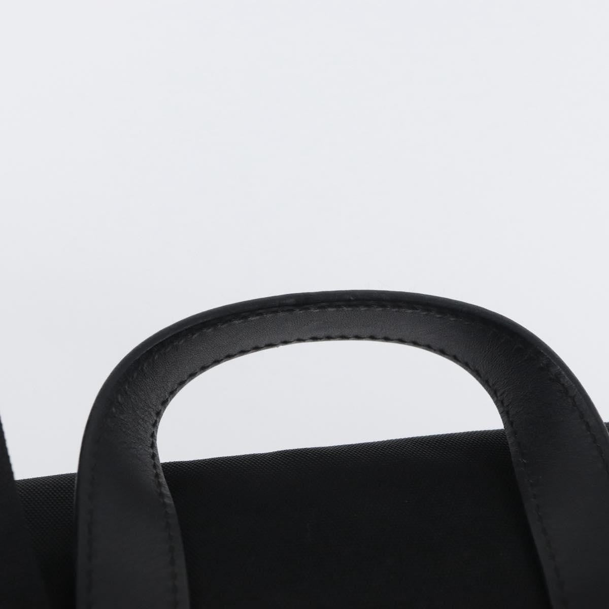 Gucci Vintage Flap Nylon Black Nylon Backpack Bag (Pre-Owned)