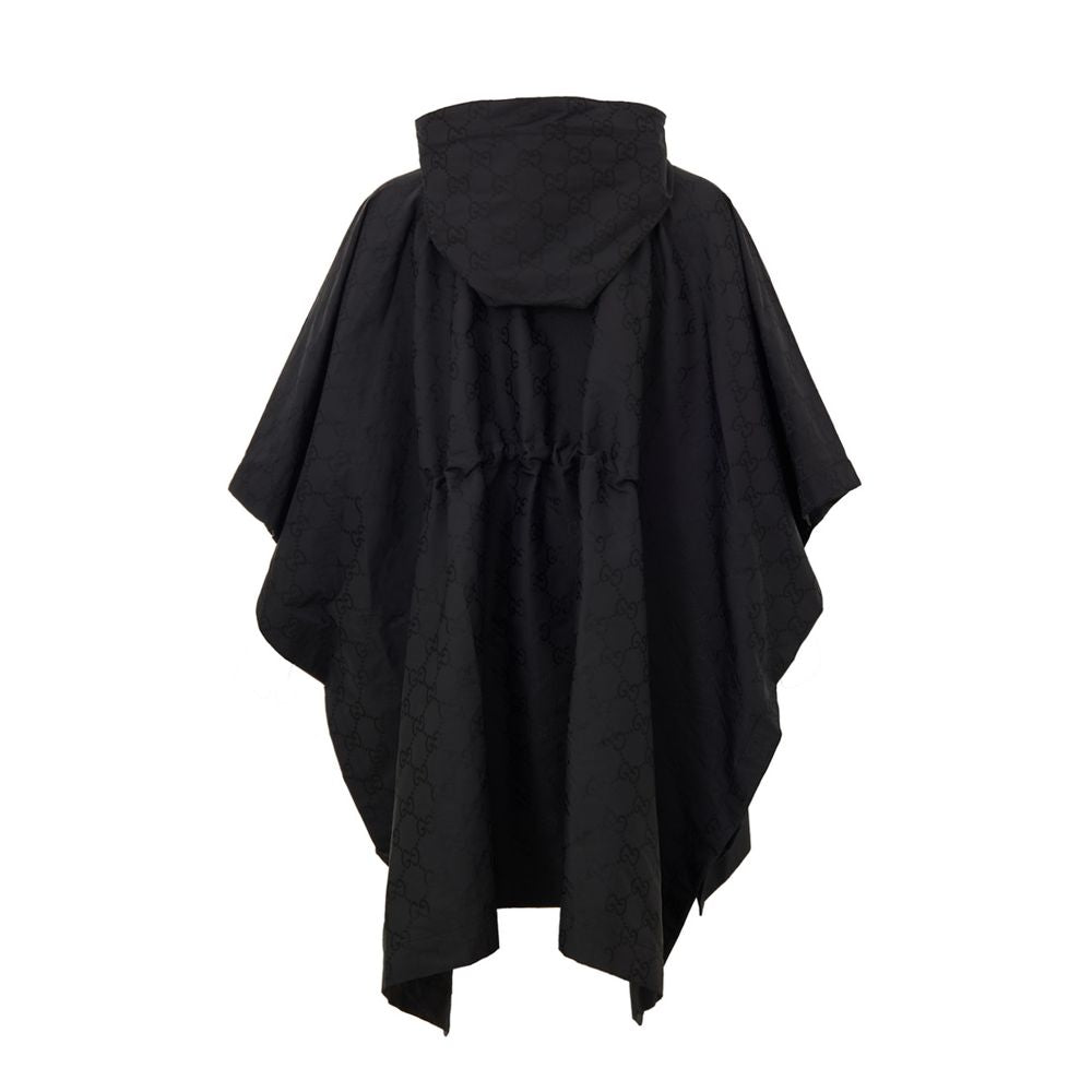 Gucci Black Polyester Trench Men's Coat