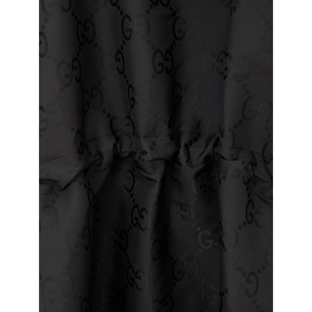 Gucci Black Polyester Trench Men's Coat