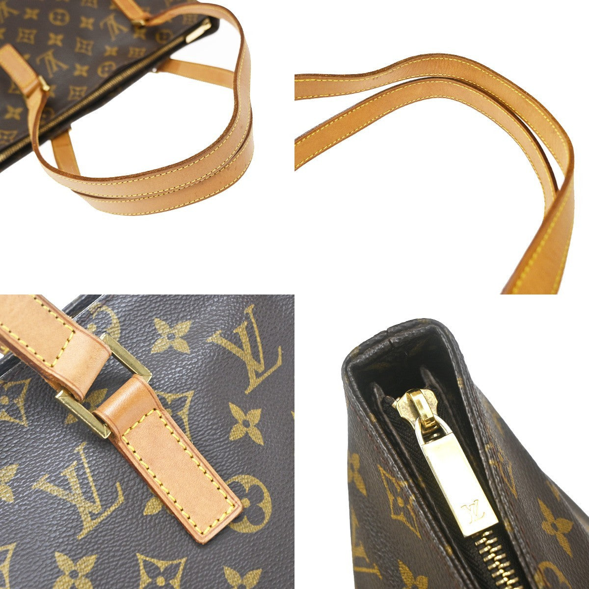 Louis Vuitton Cabas Piano Monogram Canvas Brown Canvas Tote Bag Bag (Pre-Owned)