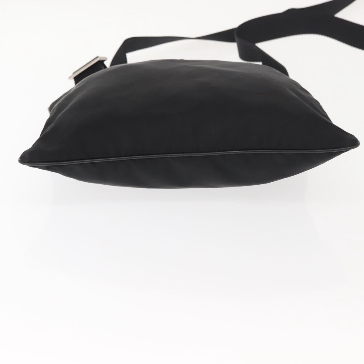 Prada Flat Messenger Tessuto Black Nylon Shoulder Bag Bag (Pre-Owned)