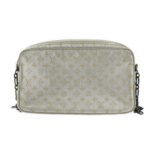 Louis Vuitton Mckenna Silver Canvas Shoulder Bag (Pre-Owned)