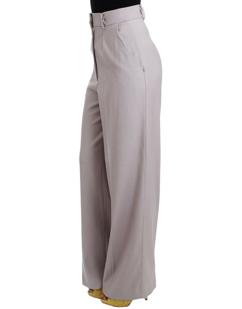 Cavalli Sophisticated High Waisted Gray Women's Pants