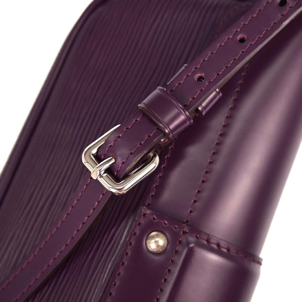 Louis Vuitton Montaigne Clutch Epi Leather Purple Leather Clutche & Pouche Bag (Pre-Owned)