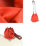 Hermès Licol Red Leather Shopper Bag (Pre-Owned)