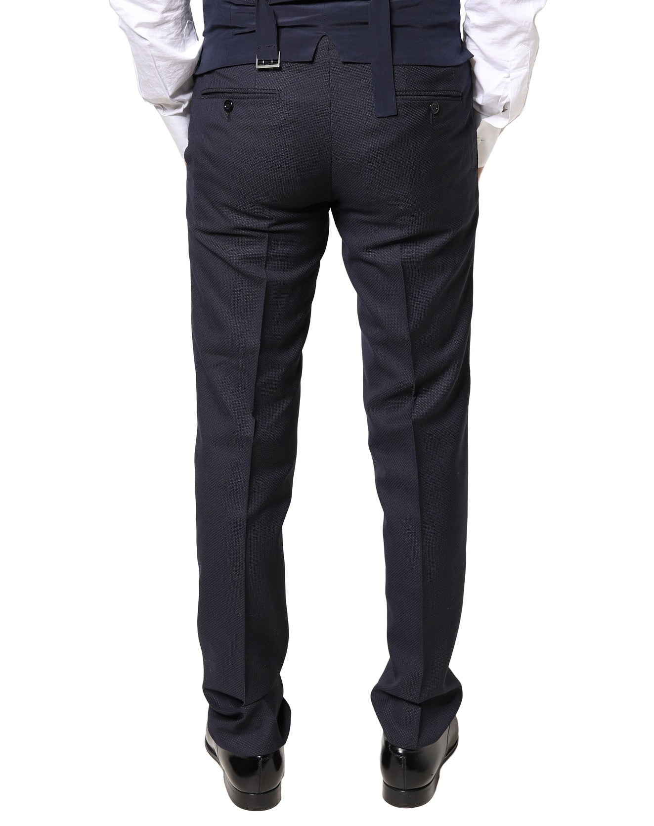 Dolce & Gabbana Gray Wool Formal Dress Men Trousers Men's Pants (Pre-Owned)