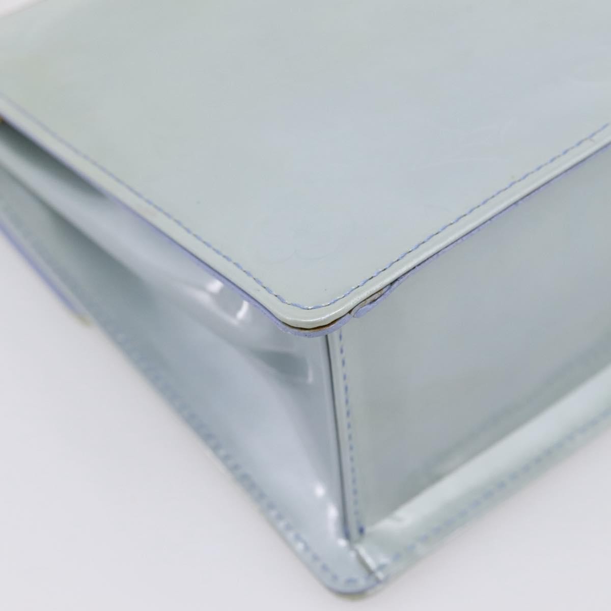 Louis Vuitton Spring Street Nm Patent Leather Blue Patent_Leather Handbag (Pre-Owned)
