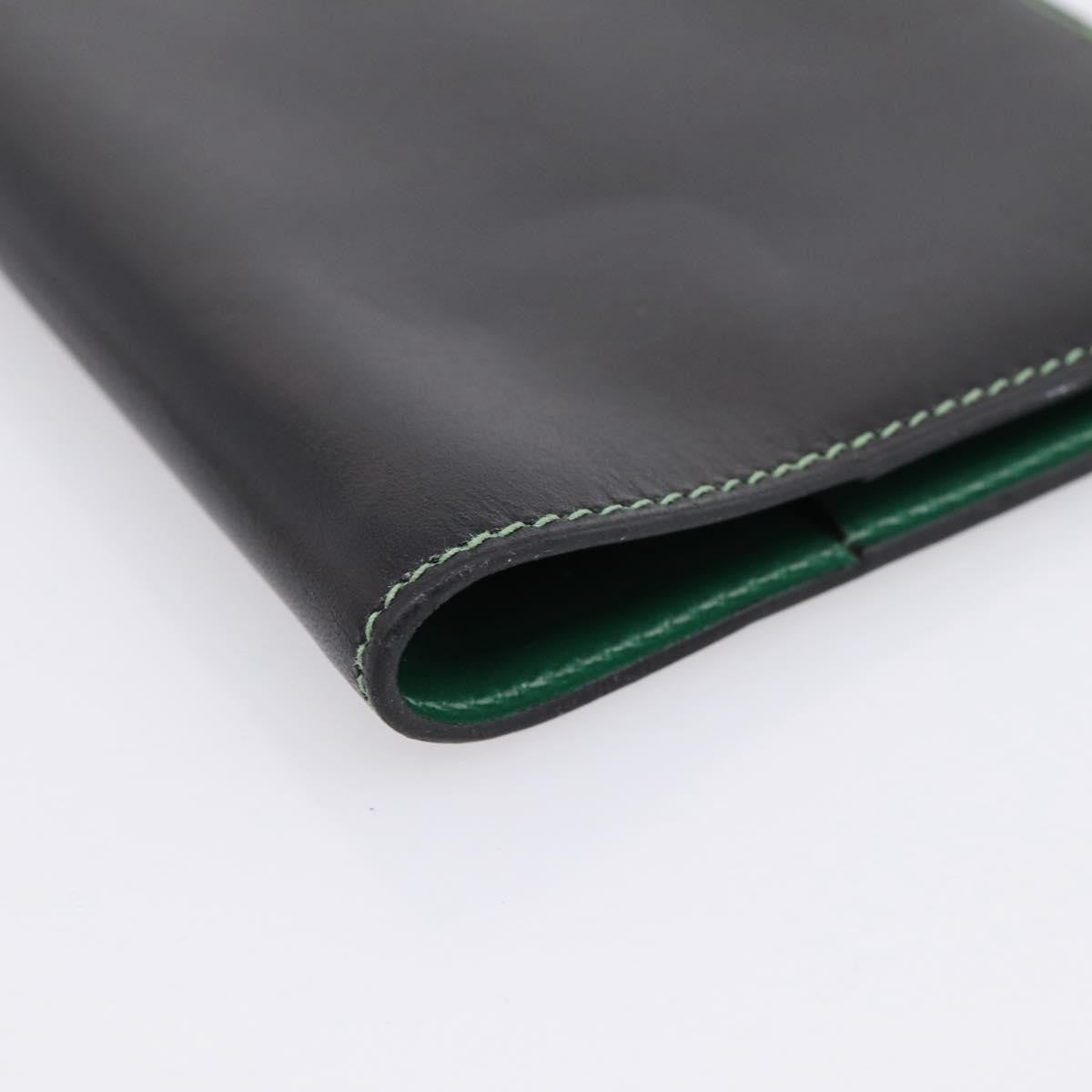 Hermes Simple Agenda Cover Leather Black Leather Briefcase Bag (Pre-Owned)