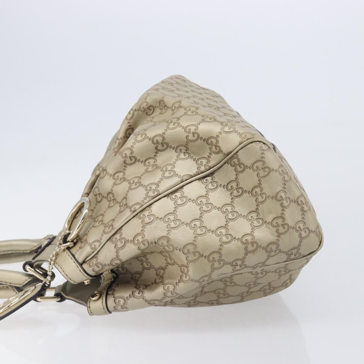 Gucci Sukey Guccissima Leather Gold Canvas Tote Bag Bag (Pre-Owned)