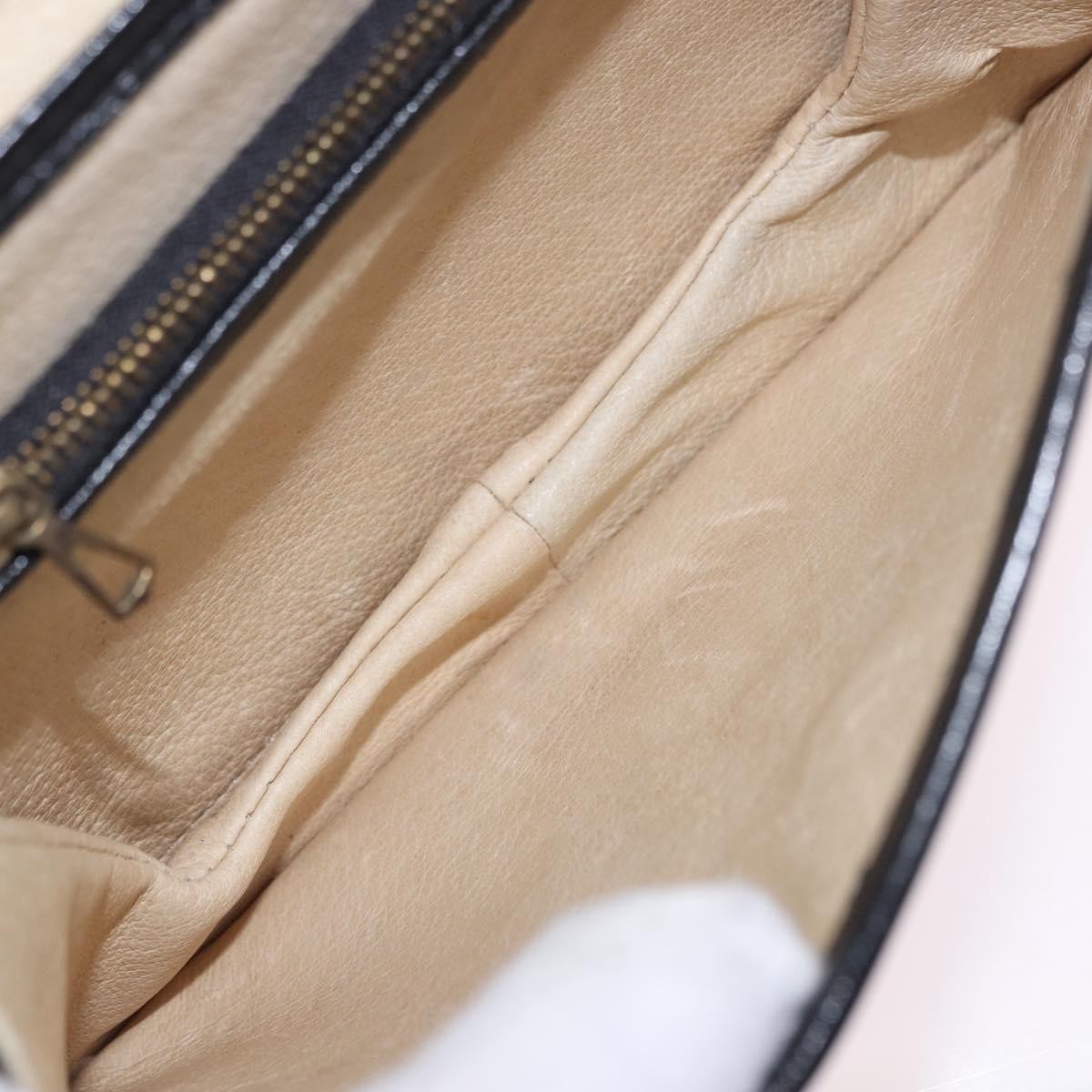 MCM Visetos Leather Black Leather Clutche & Pouche Bag (Pre-Owned)