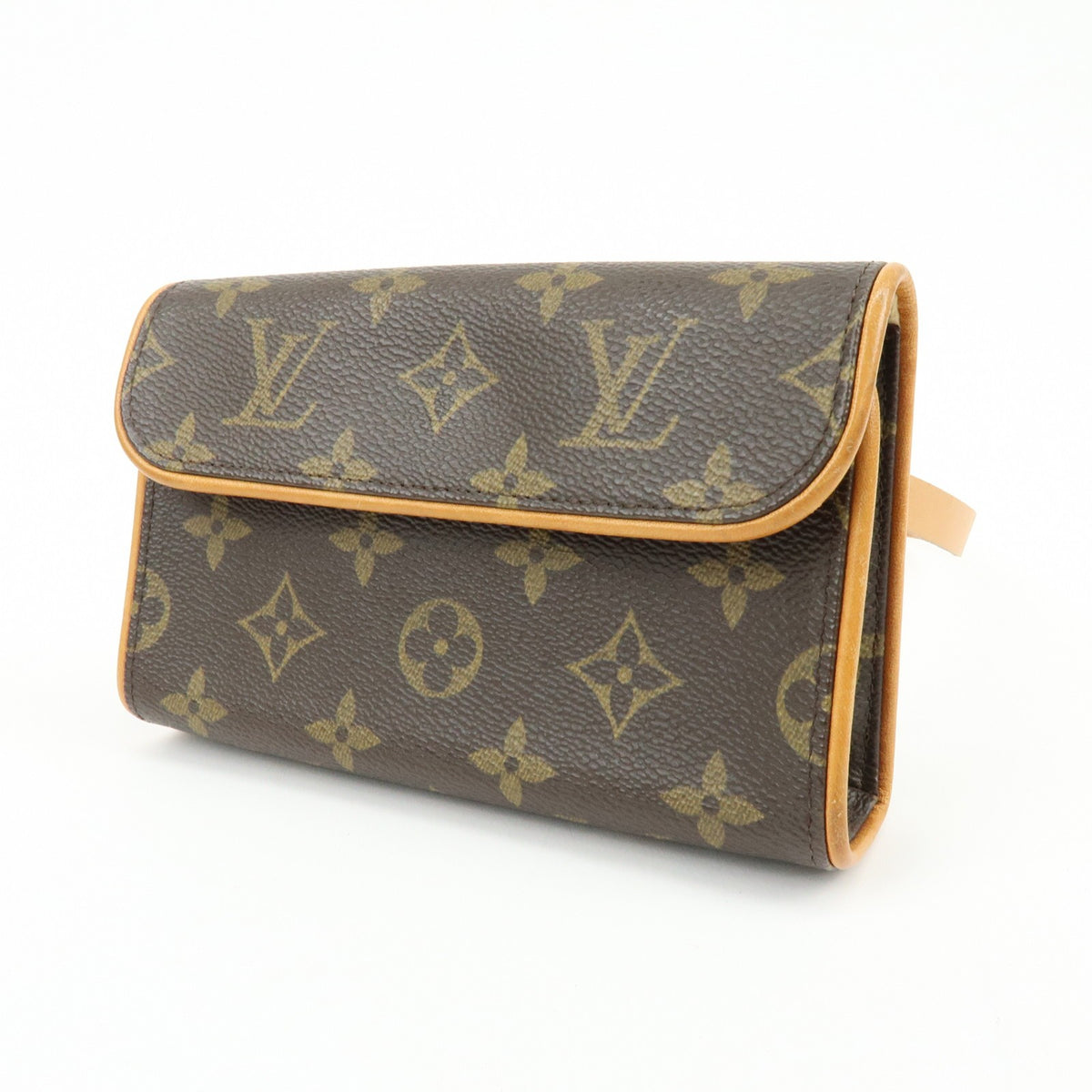 Louis Vuitton Florentine Waist Monogram Canvas Brown Canvas Handbag (Pre-Owned)