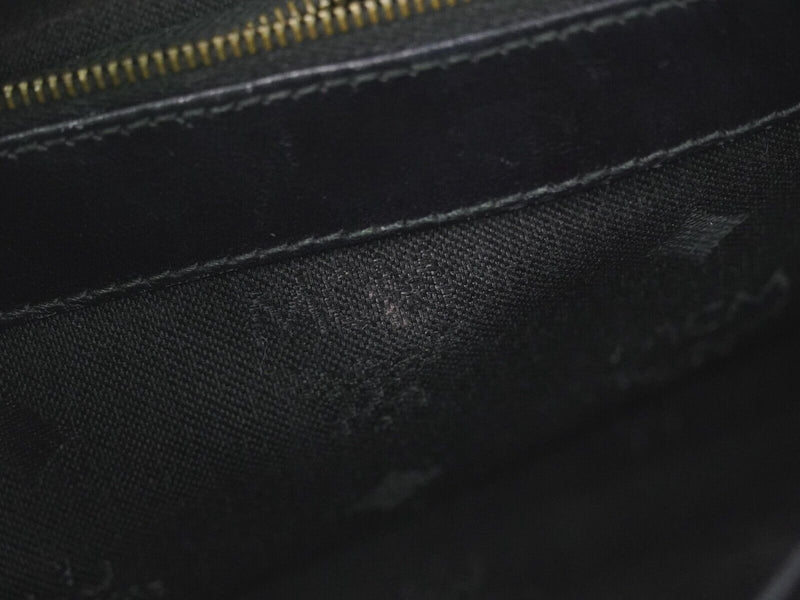 MCM Visetos Black Leather Handbag (Pre-Owned)
