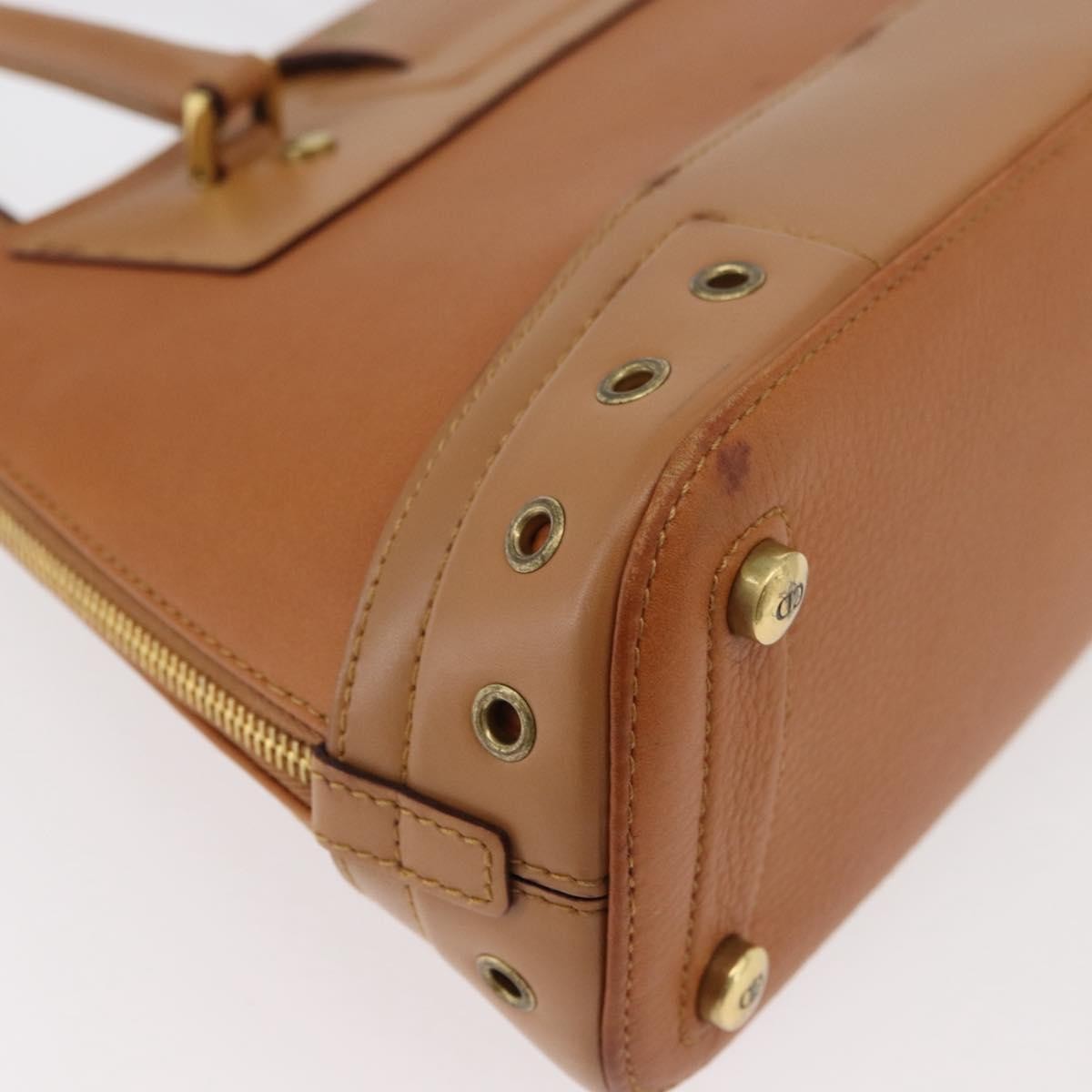 Christian Dior Street Chic Uptown Alligator Brown Leather Handbag (Pre-Owned)