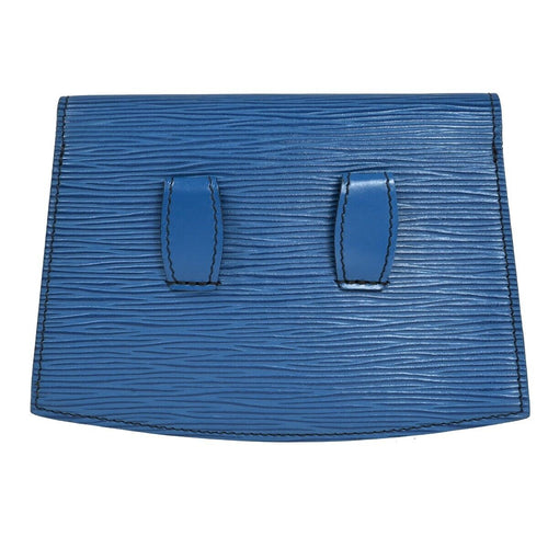 Louis Vuitton Tilsitt Blue Leather Clutch Bag (Pre-Owned)