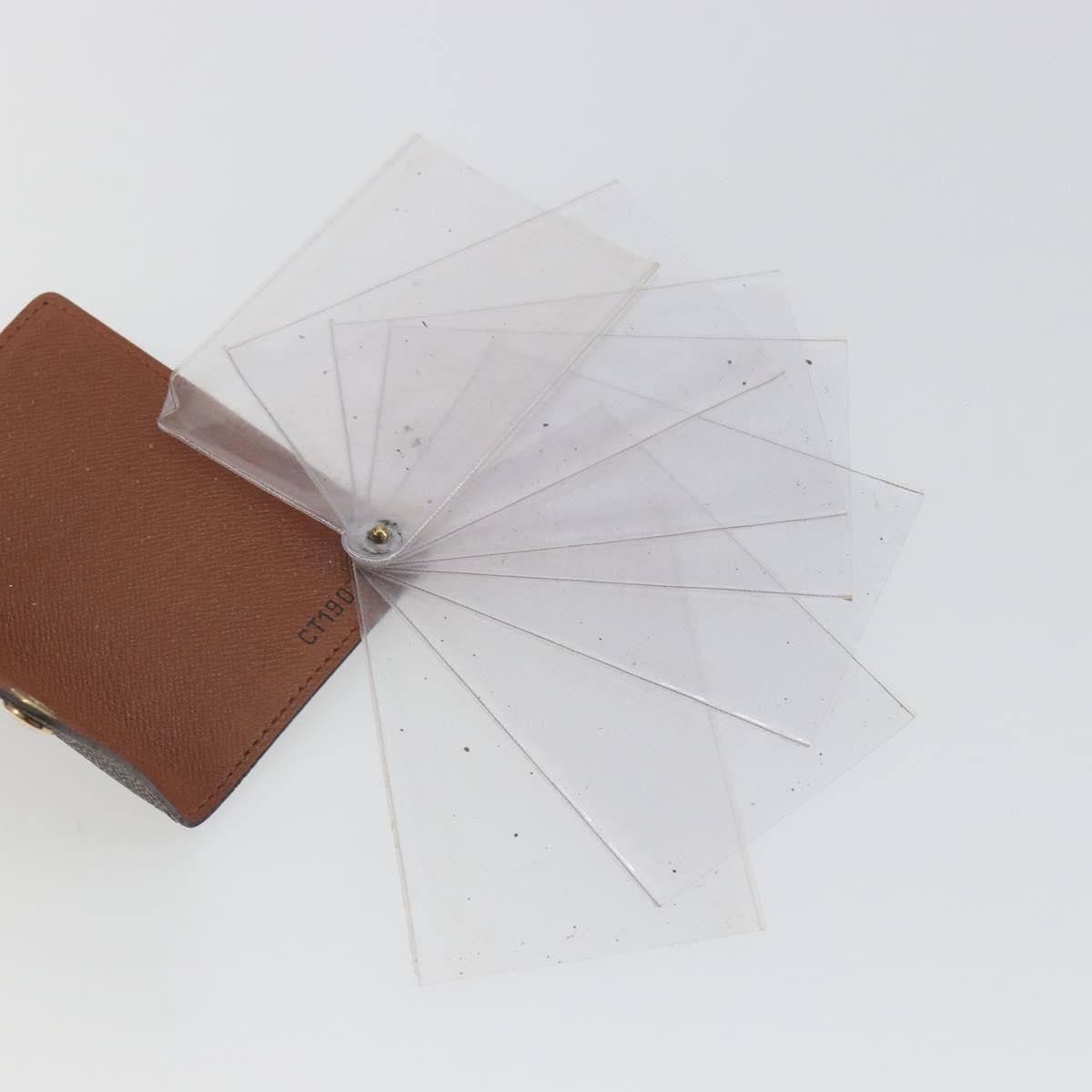 Louis Vuitton Porte Cartes Pression Card Case Monogram Canvas Brown Canvas Card Holders Accessory (Pre-Owned)