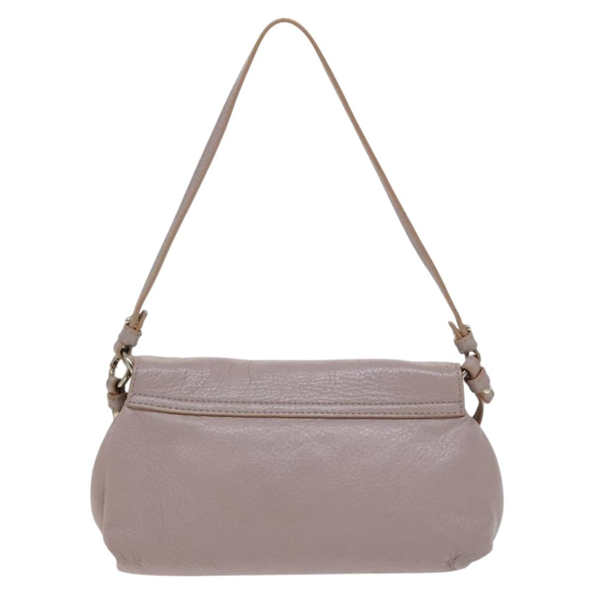 Chloe Lily Leather Purple Leather Shoulder Bag Bag (Pre-Owned)