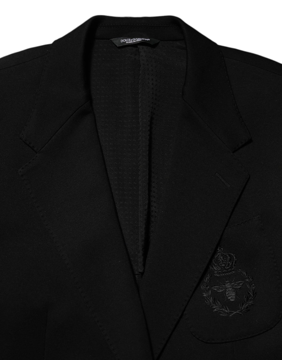 Dolce & Gabbana Black Viscose 2 Buttons Suit Jacket Men's Blazer