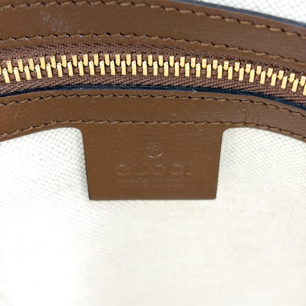 Gucci Horsebit 1955 Gg Canvas With Leather Brown Canvas Tote Bag Bag (Pre-Owned)