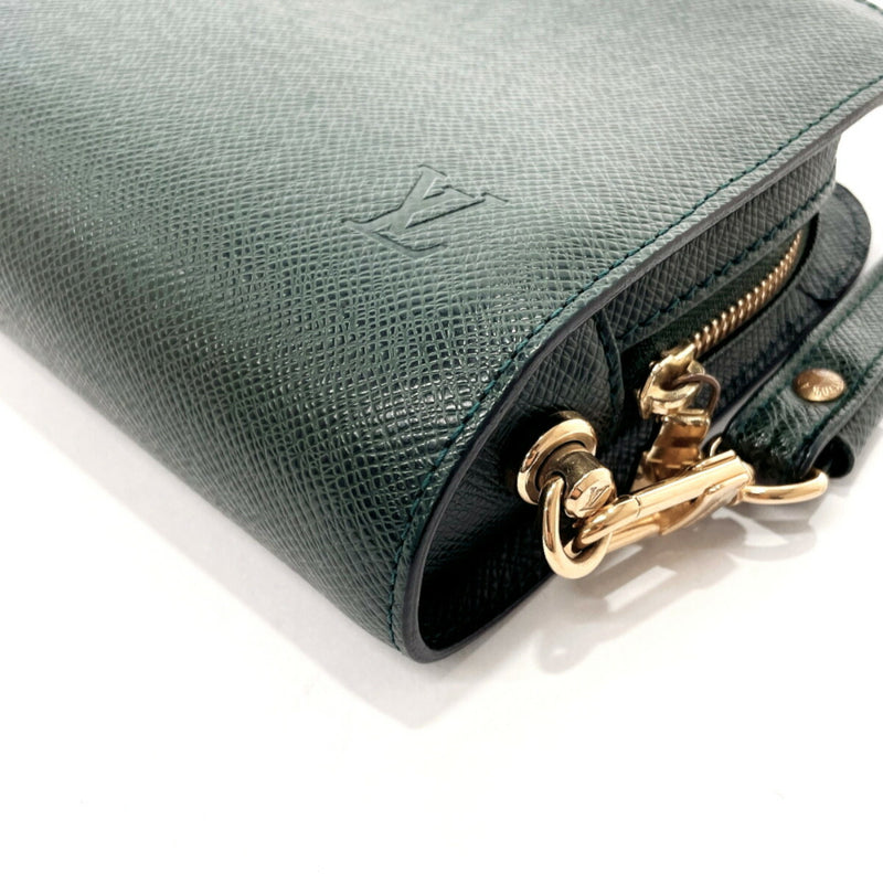 Louis Vuitton Baikal Green Leather Clutch Bag (Pre-Owned)