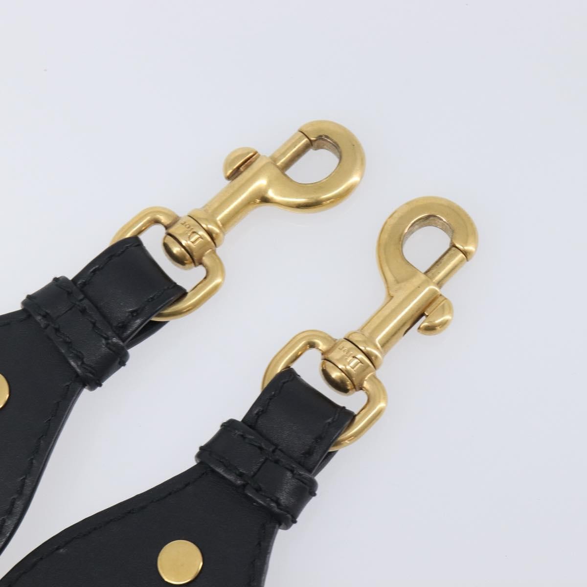 Christian Dior Shoulder Strap Embellished Canvas Navy Canvas Straps Accessory (Pre-Owned)